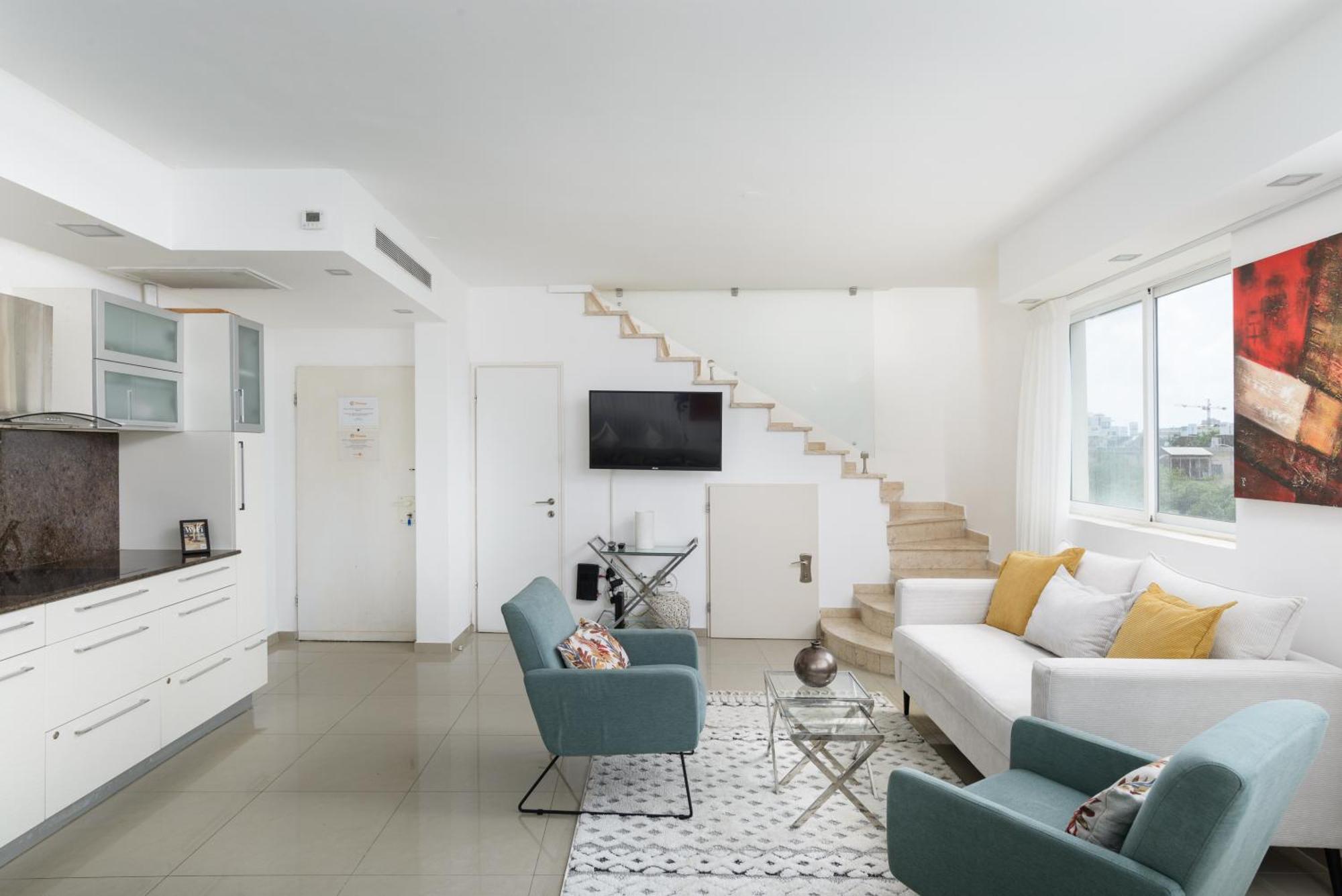 Penthouse With Panoramic View By Feelhome Тел Авив Екстериор снимка